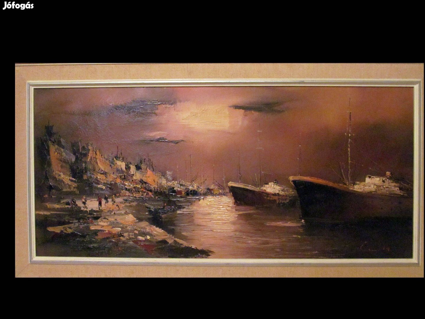 108cm x 49 cm-es olajfestmény