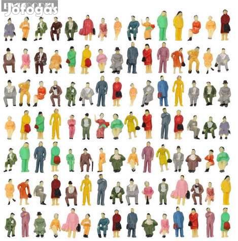 108db festett Űlő/álló figura  HO/1:87 méret  (4133)