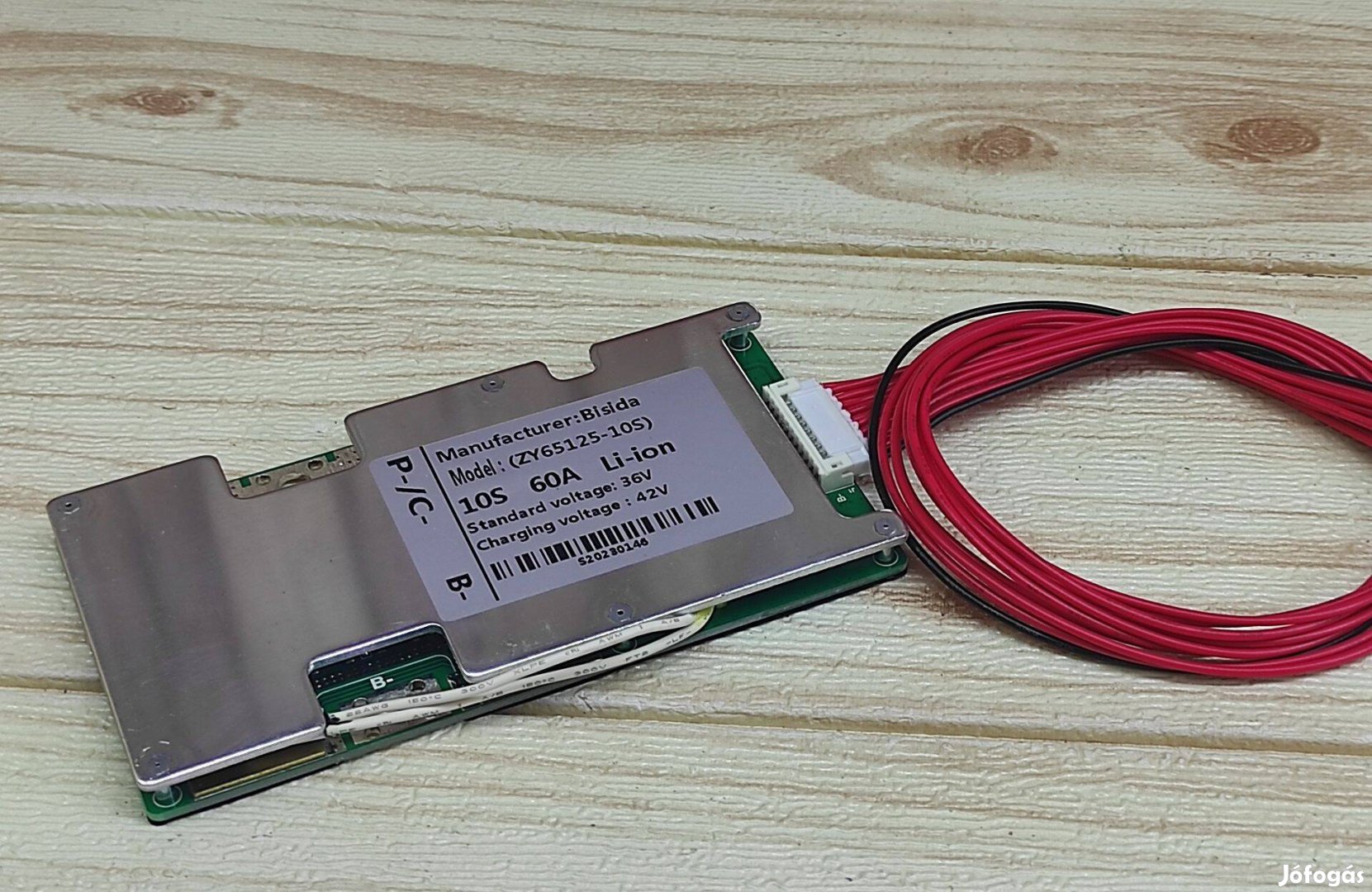 10S 60A 36V BMS áramkör túlmelegedés védővel ballanszeres Li-ion akku