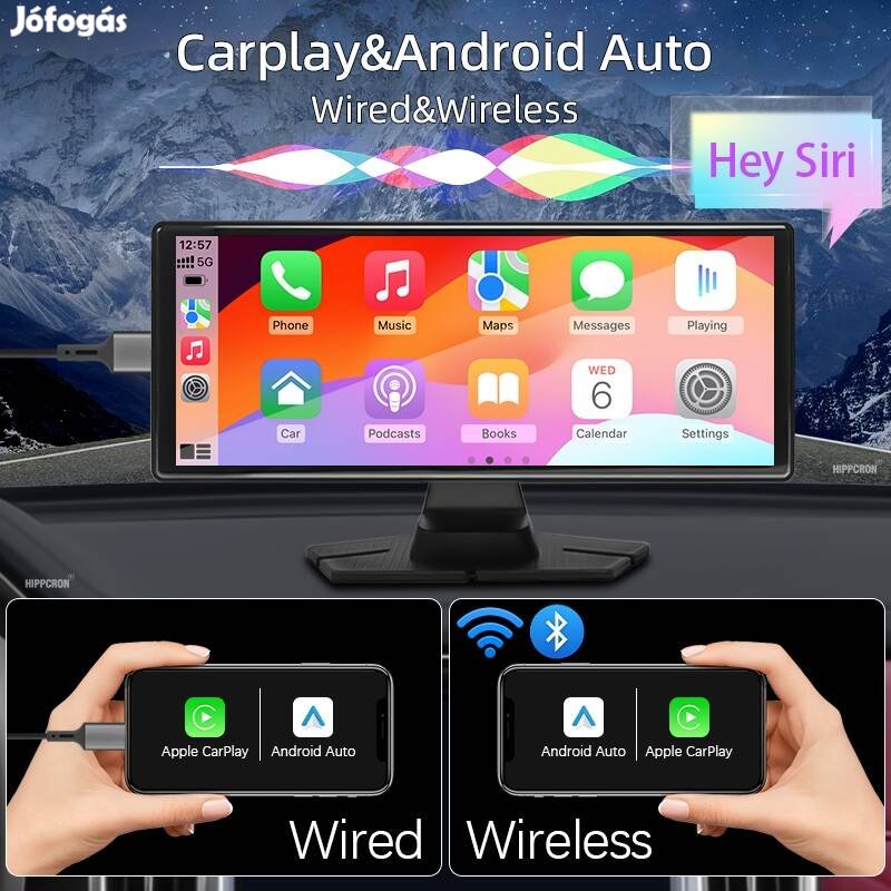 10.26 Col vezeték nélküli Carplay Mirrorlink Android autó Müszerfalra.