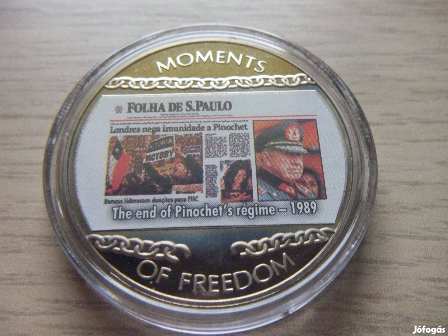 10 Dollár Libéria 2004 Pinochet Diktatúra Vége 1989