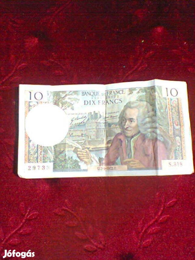 10 Francia frank eladó