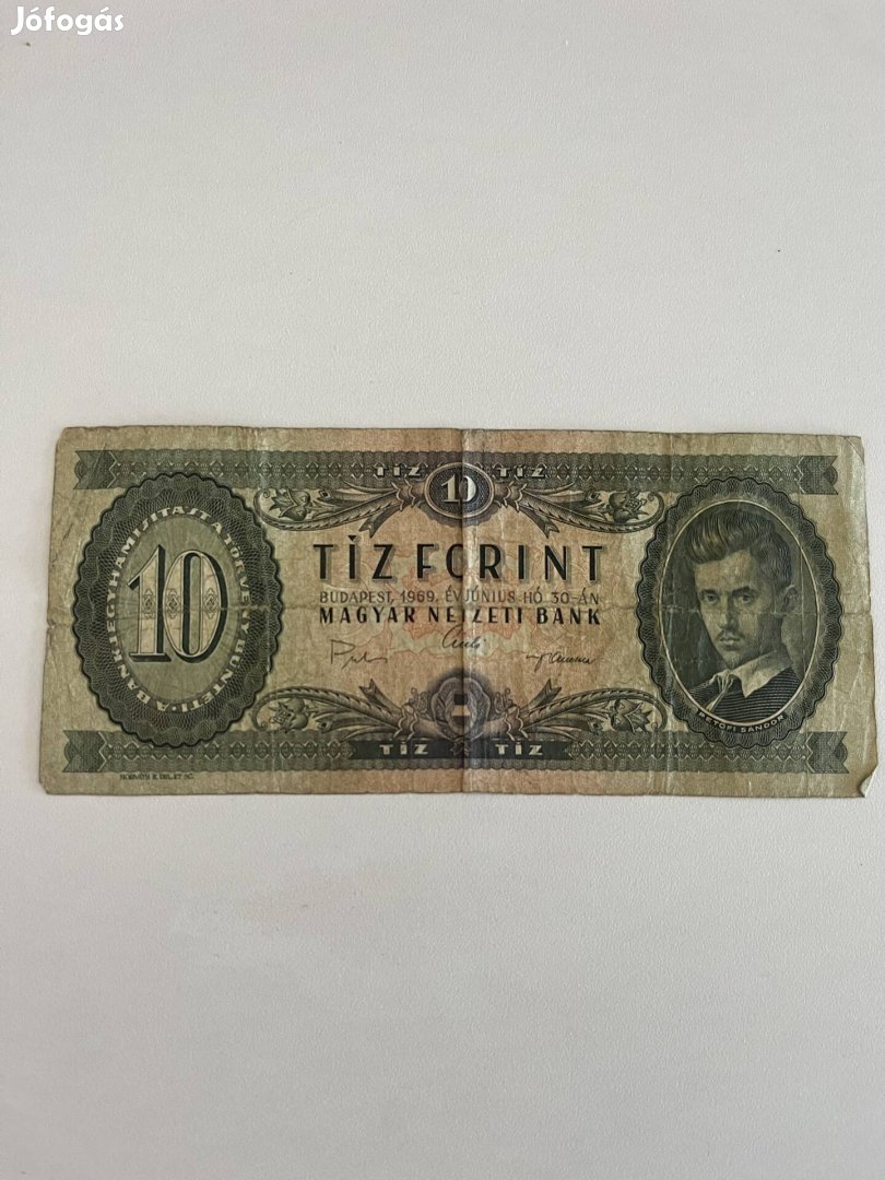 10 Ft- os papír pénz 196-évj