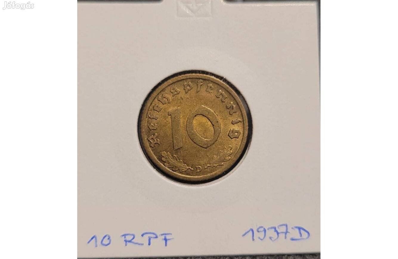 10 Reichspfennig - 1937 D