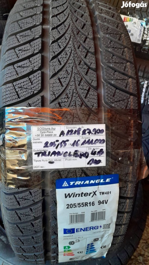 10% kedvezmény új 205/55R16 téli gumiabroncsok 