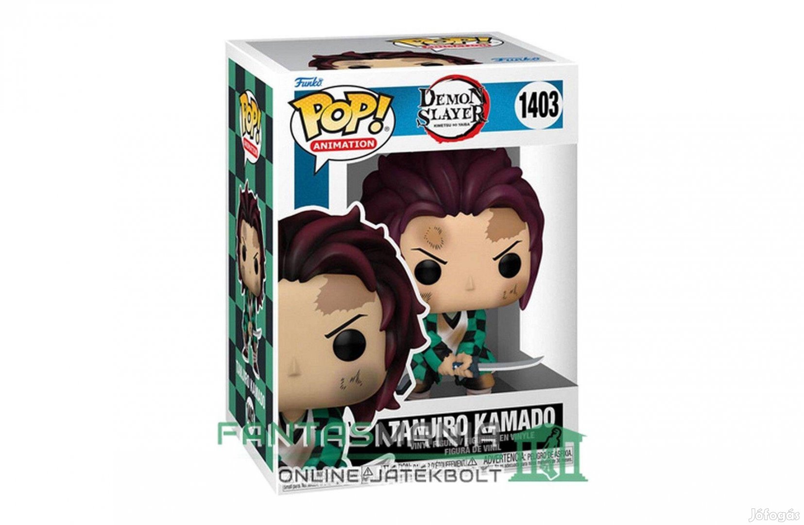 10 cm Funko POP 1403 figura Demon Slayer Tanjiro Kamado figura