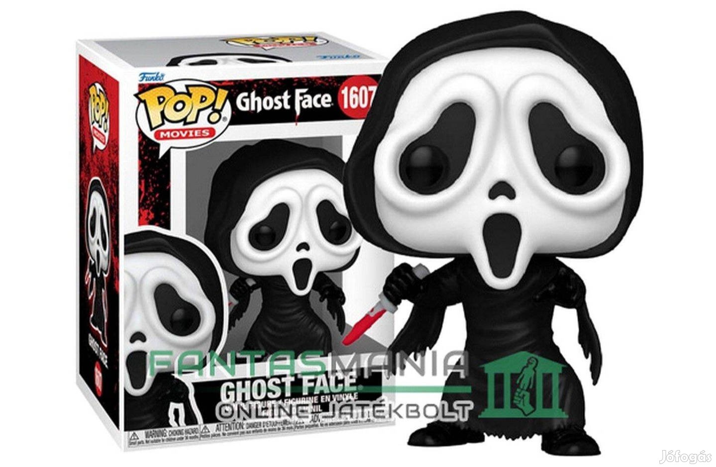 10 cm Funko POP 1607 Sikoly Scream figura - Ghost Face killer gyilkos