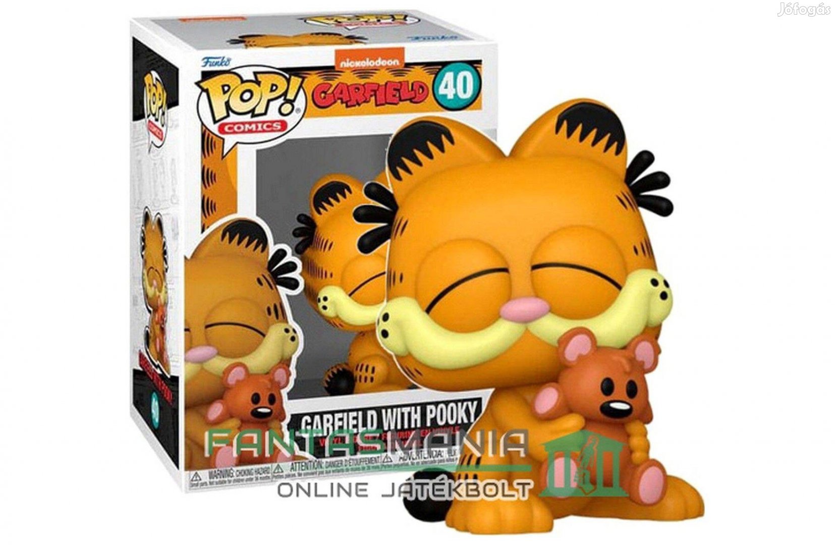 10 cm Funko POP 40 - Garfield figura withy Pooky plüss macival