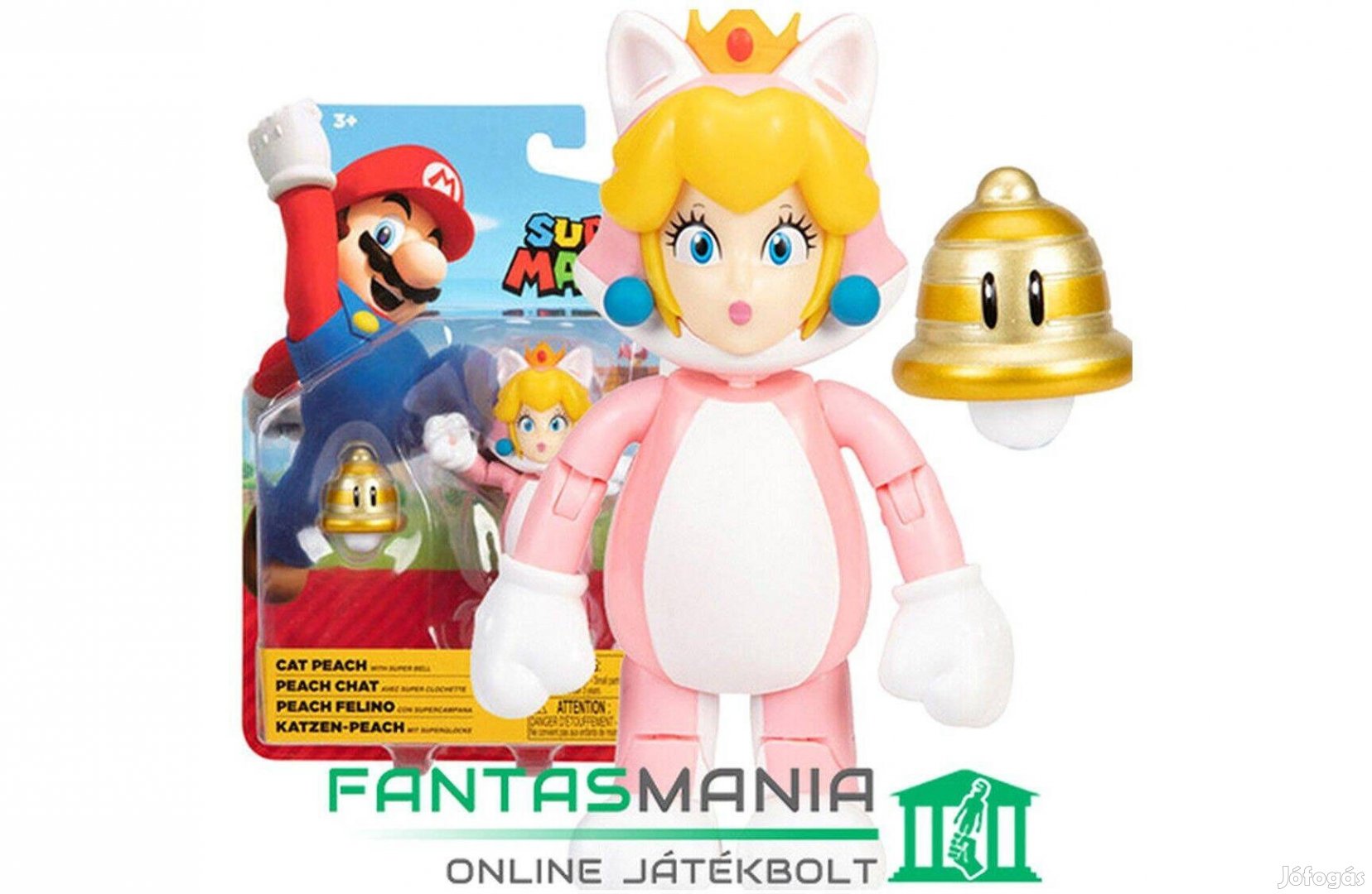 10 cm Nintendo Super Mario Cat suit Princess Peach figura