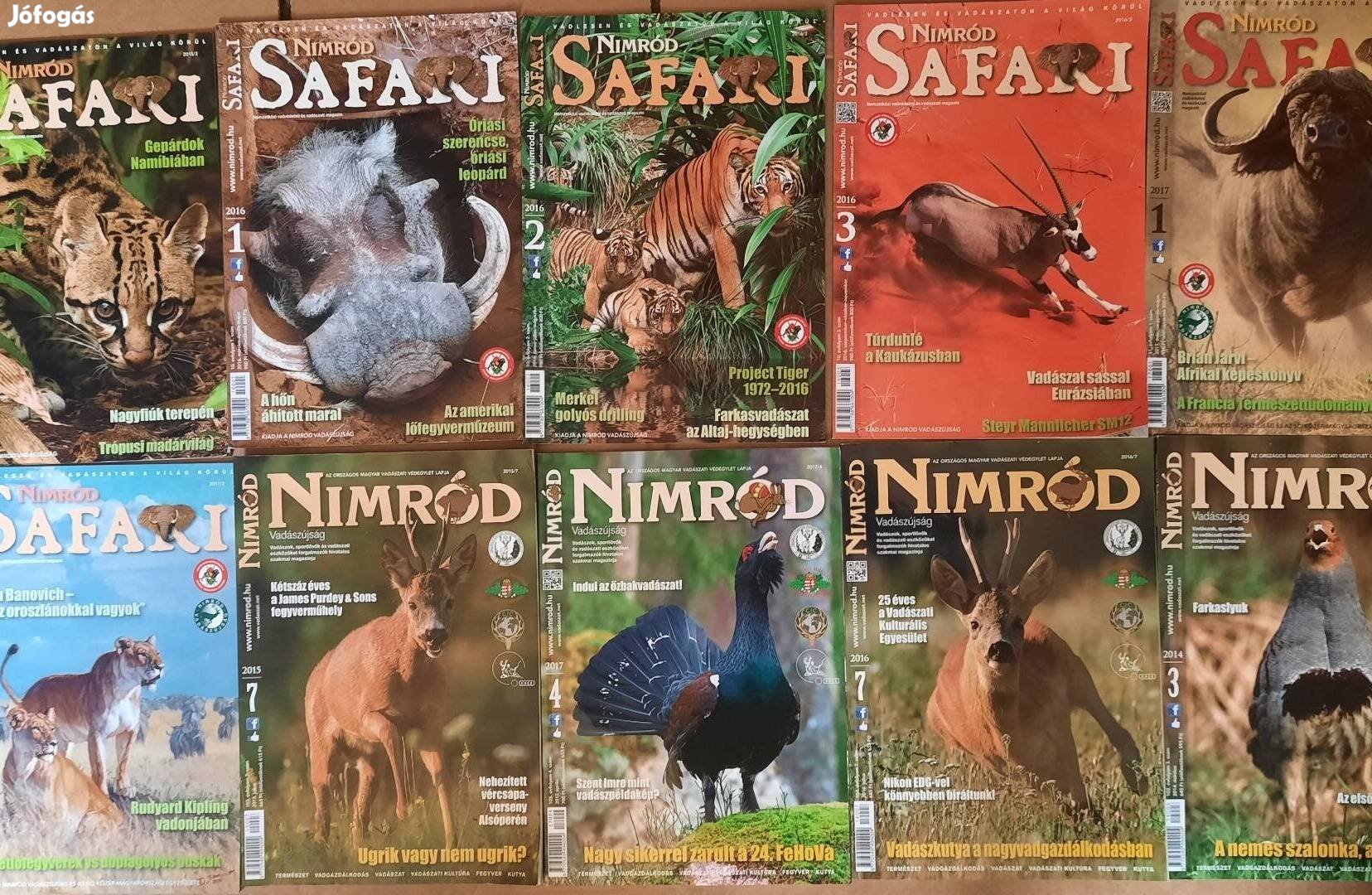 10 darab Nimród és Nimród Safari újság eladó