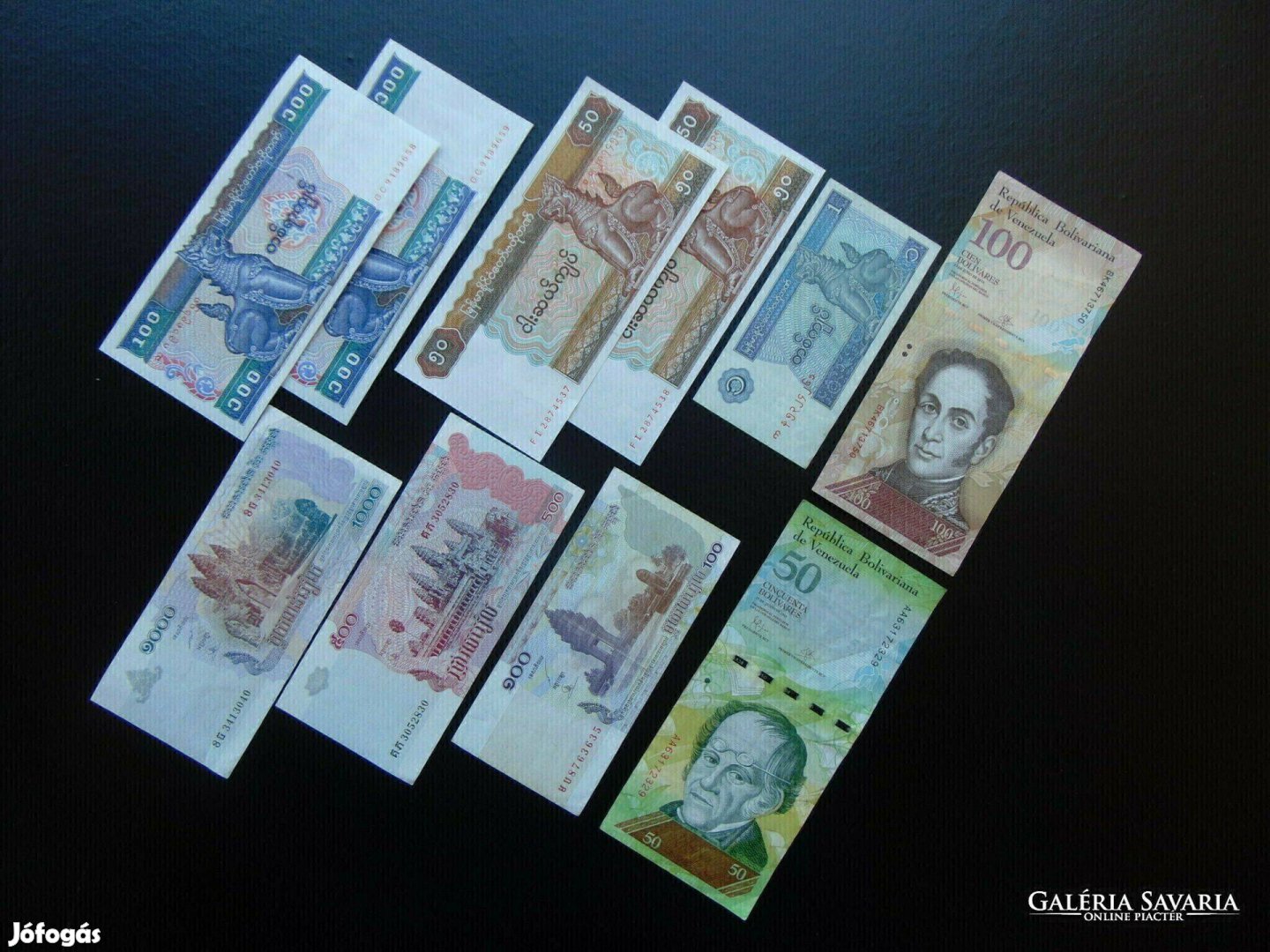 10 darab külföldi bankjegy LOT ! 05