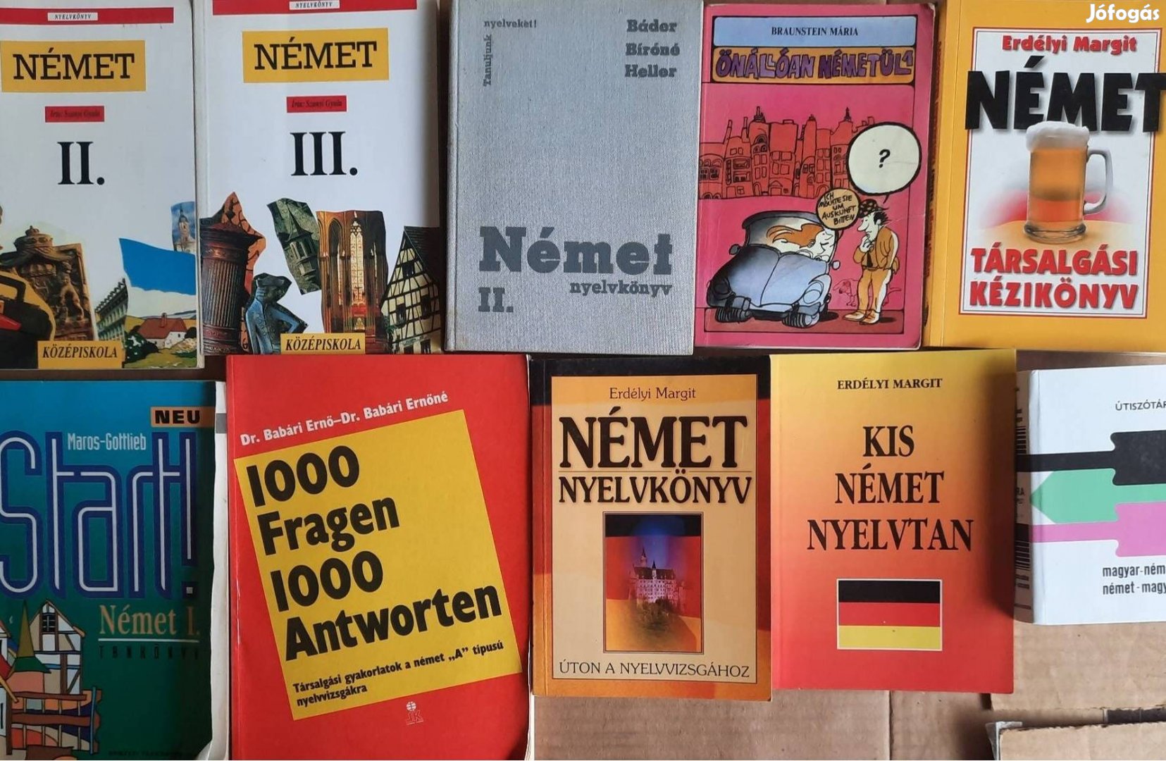 10 darab német nyelvkönyv eladó
