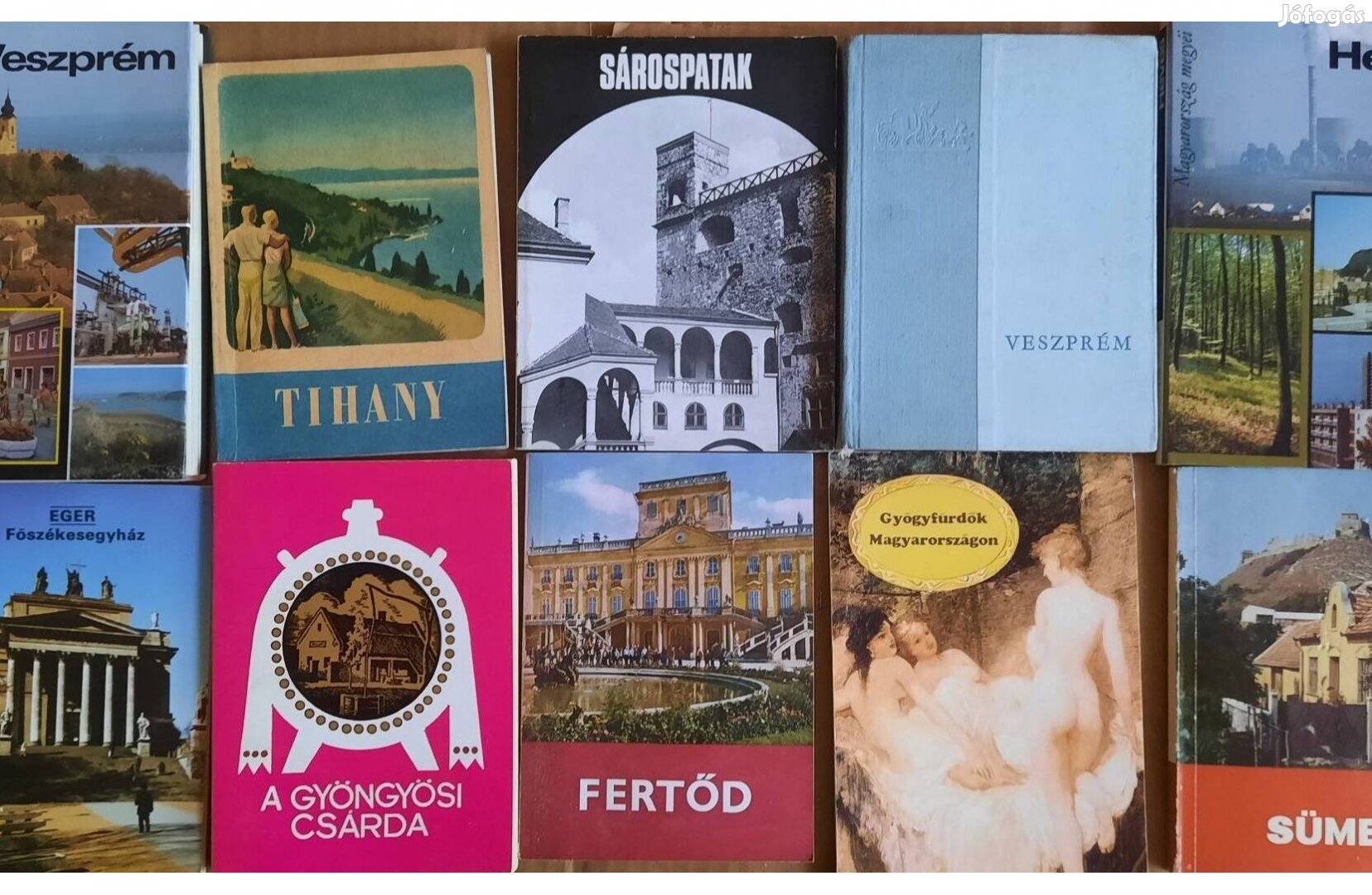 10 darab régi, magyar turisztikai kiadvány eladó