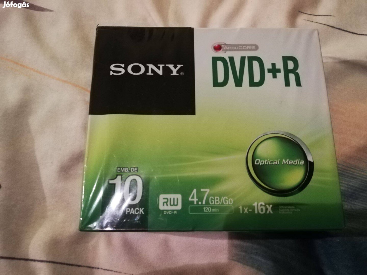10 darab sony dvd+r 4,7 Gb 1500 forintért eladó