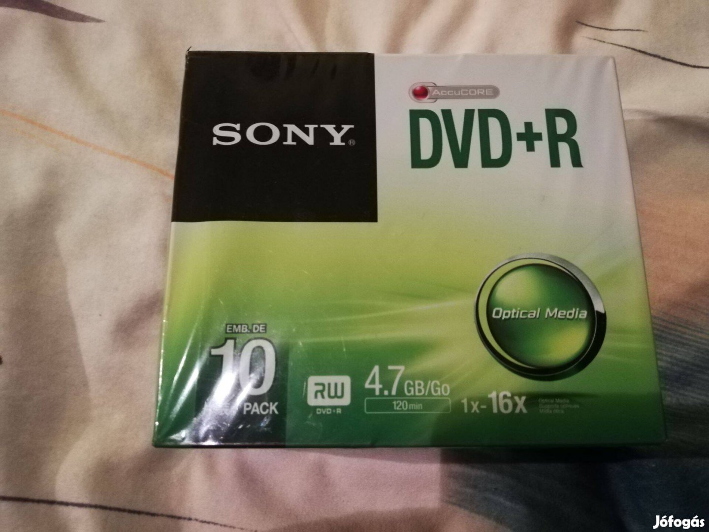 10 darab sony dvd+r 4,7 Gb 1500 forintért eladó