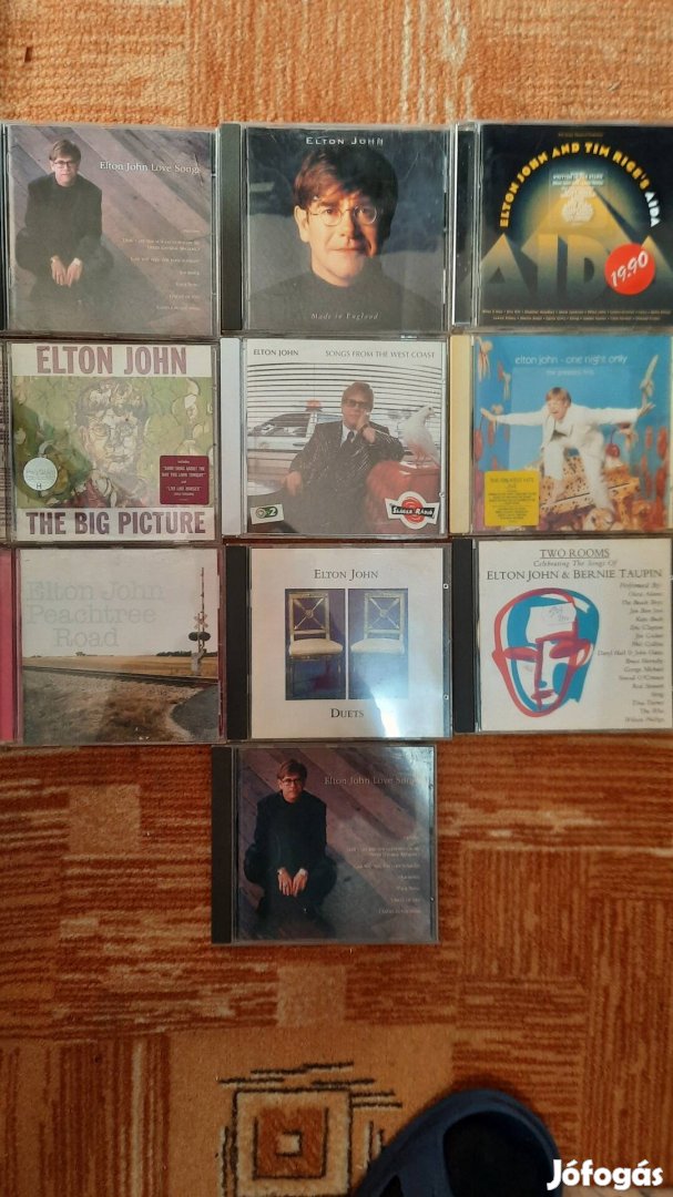 10 darabos Elton John cd csomag egyben 6000 Ft-ért