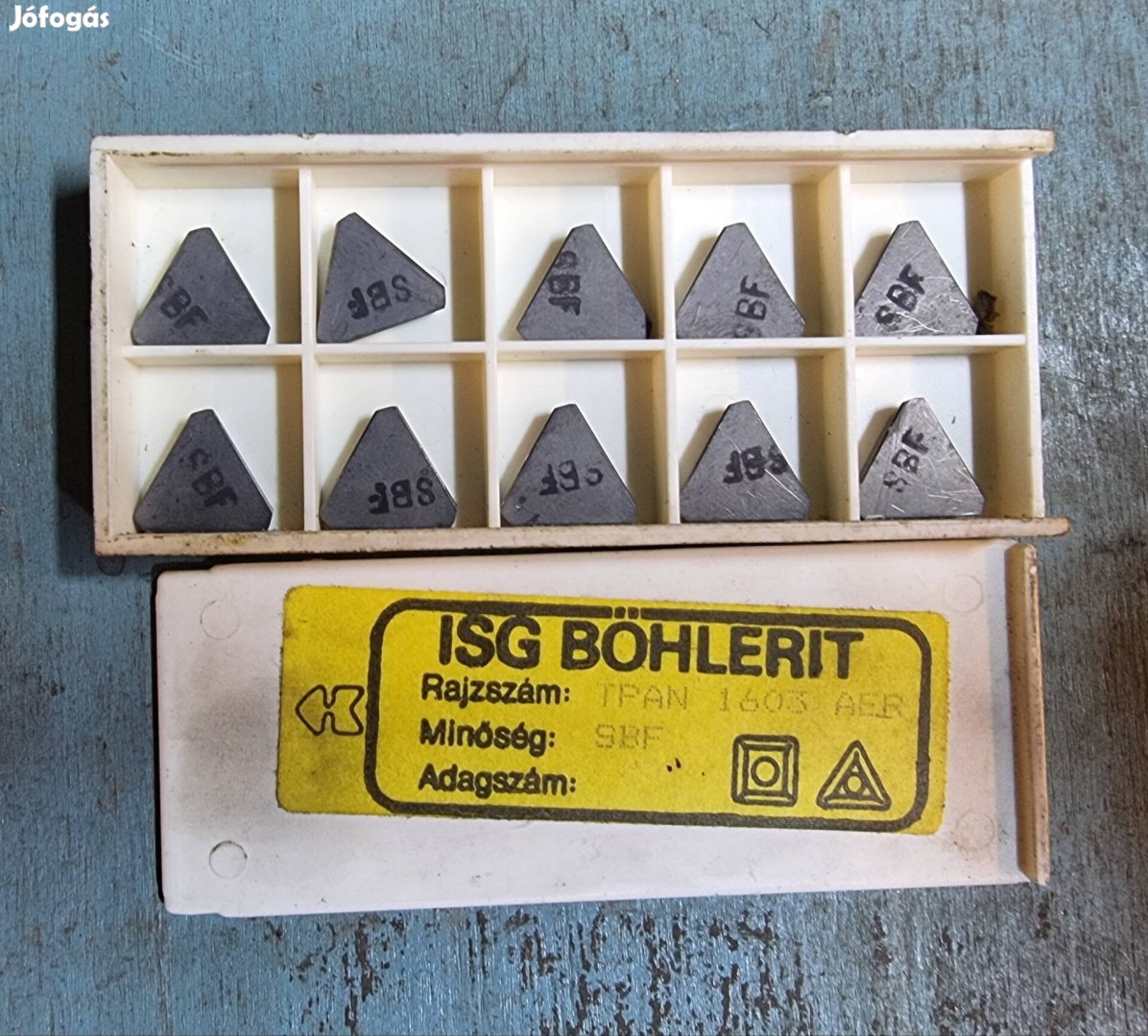 10 db Böhlerit Tpan 1603 AER esztergályos váltólapka SBF