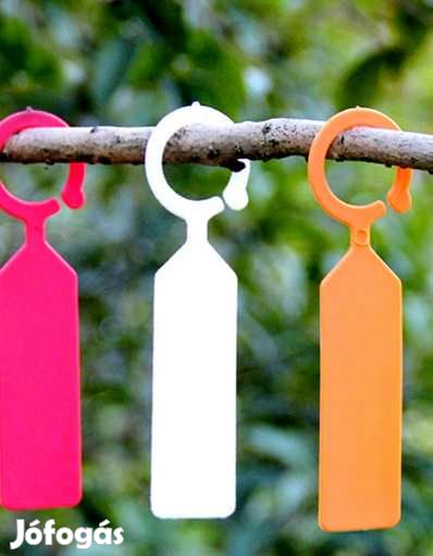 10 db MŰanyag Piros Jelölő Tábla akasztható  (3603)