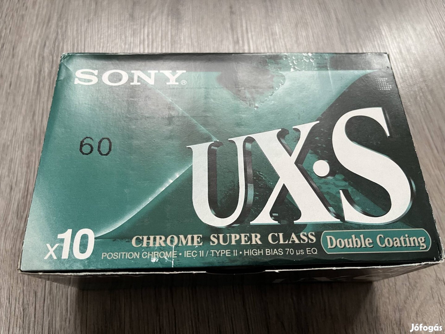 10 db Sony UX-S 60 kazetta bontatlan dobozában
