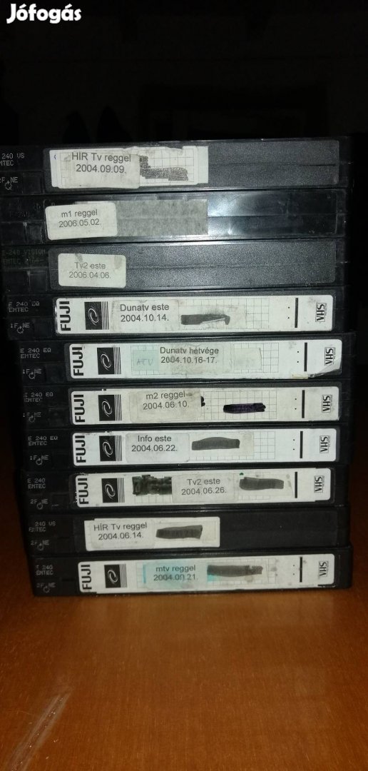 10 db VHS kazetta nosztalgia