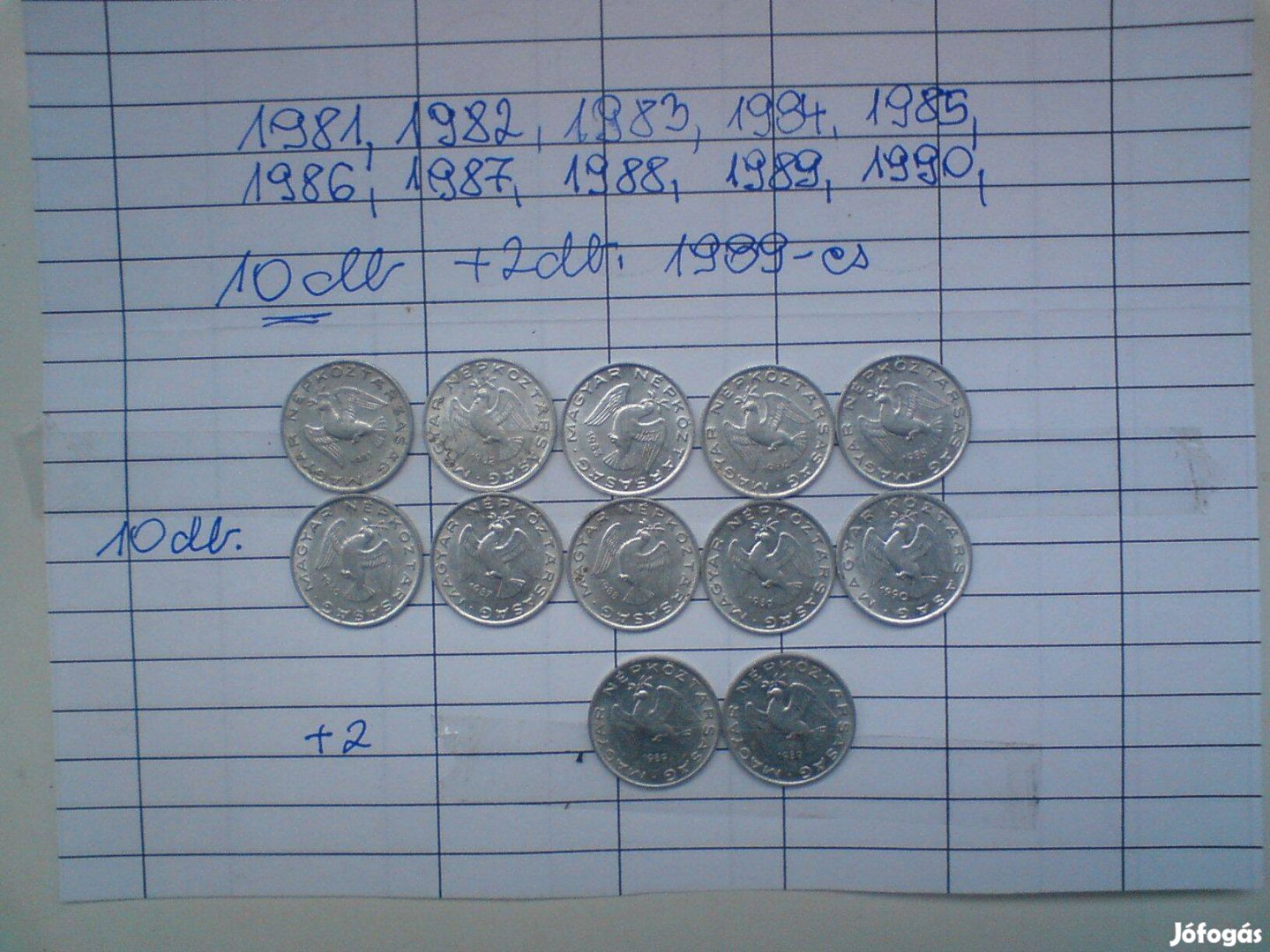 10 db. alu. 10 filléres