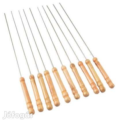 10 db fa Fém saslik nyárs 30 cm-es 2187