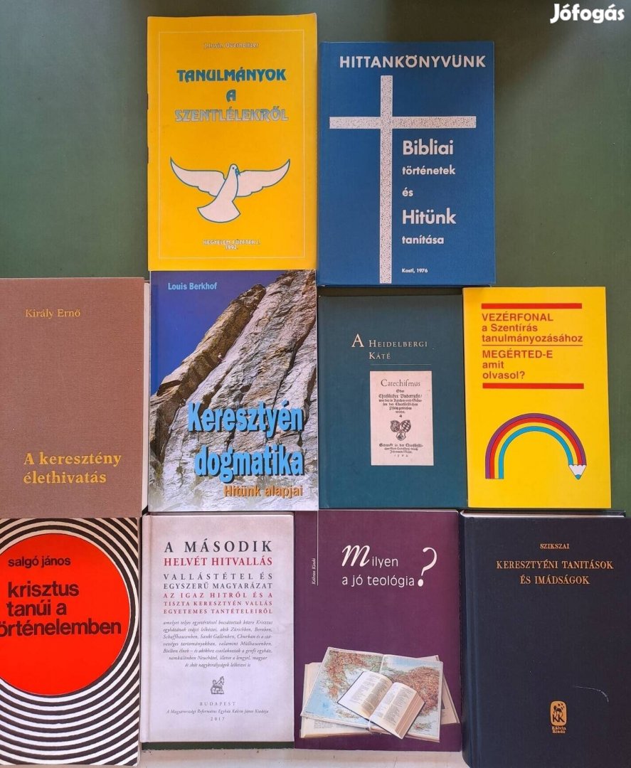 10 db keresztény/teológiai könyv egyben eladó