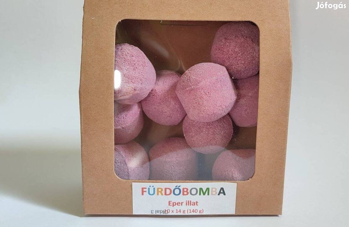 10 db mini fürdőbomba Eper (140 g)