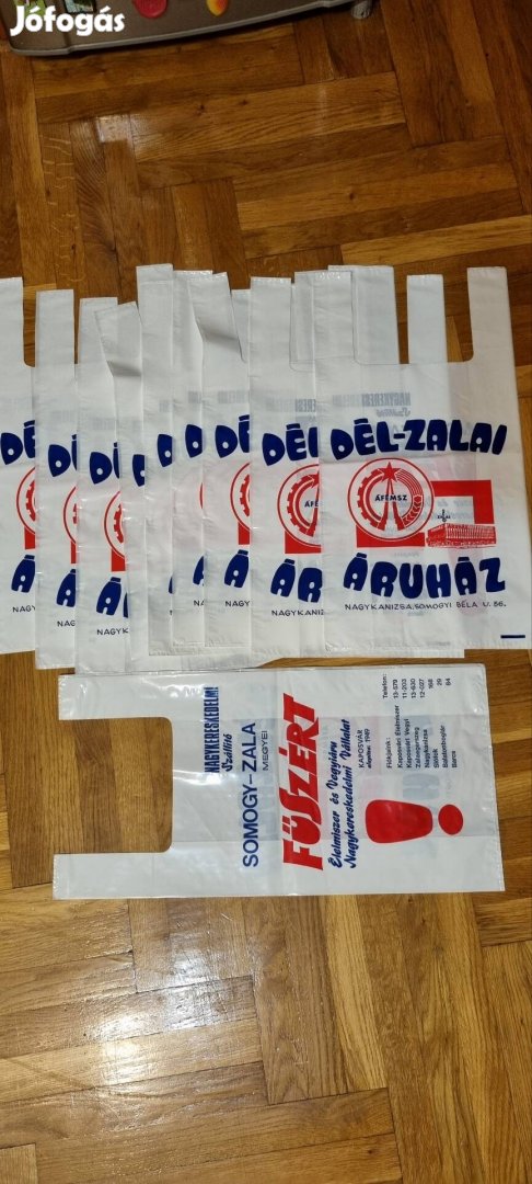 10 db új Dél-Zalai ÁFÉSZ áruház logóval ellátott bevásárlótá
