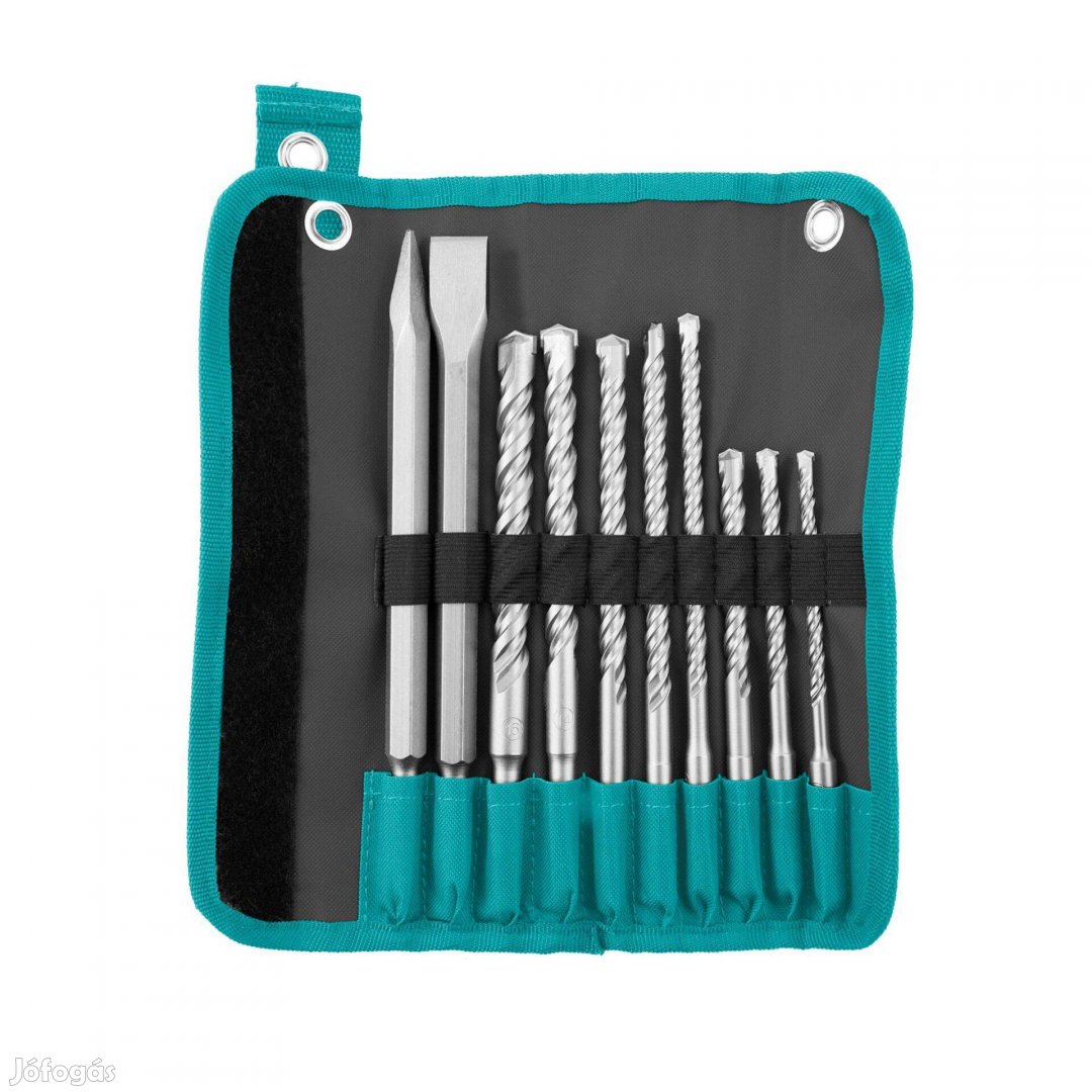 10 db ütvefúró és véső készlet SDS Plus