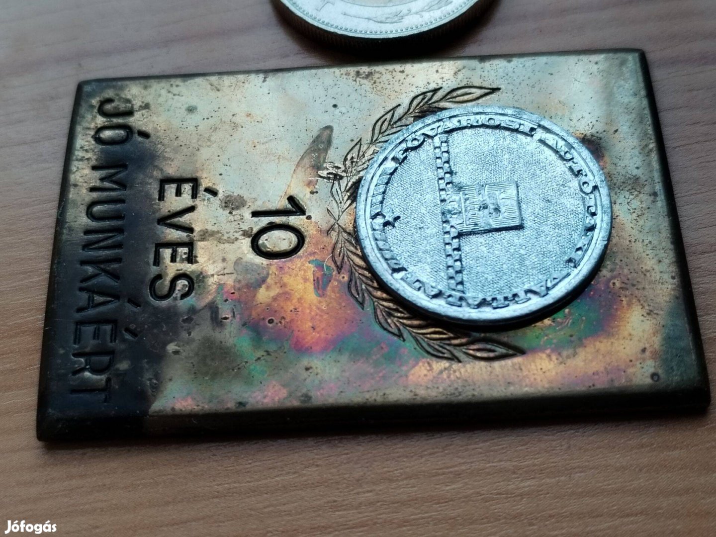 10 éves Jó Munkáért Régi Fővárosi Autótaxi Vállalat plakett