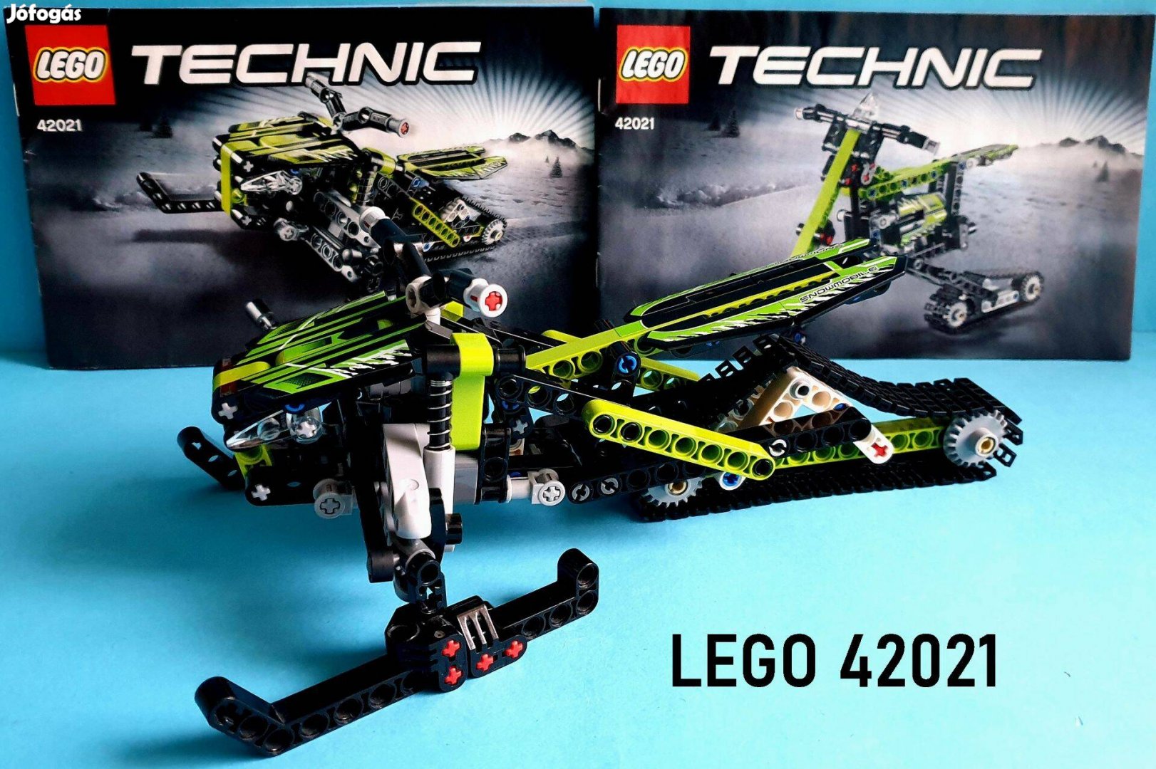 10 éves LEGO Technic 42021 Snow Mobile (2014) jó állapot, útmutatók
