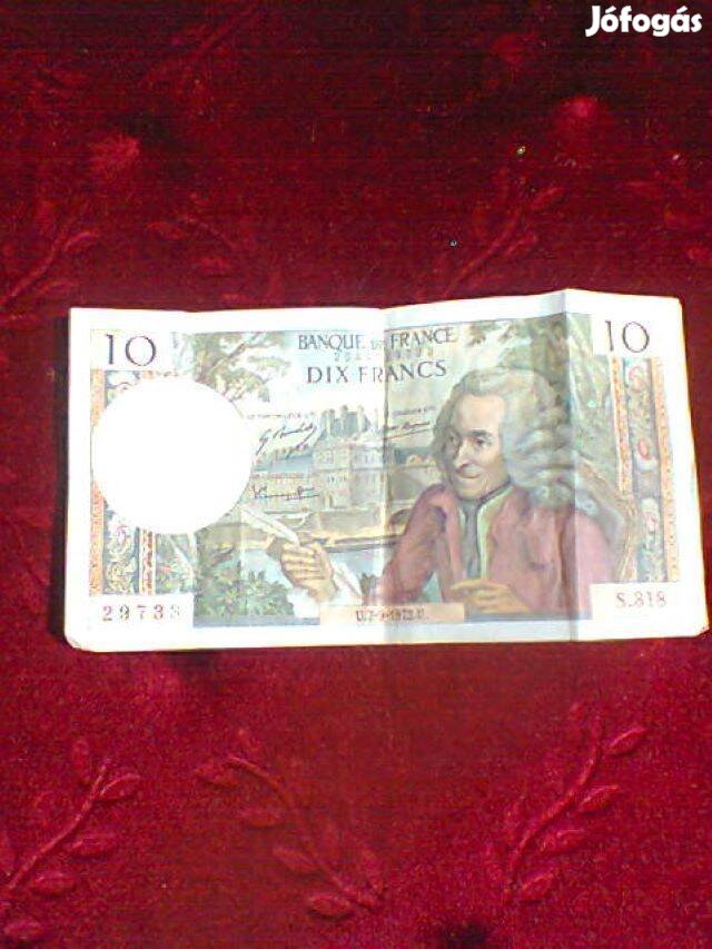 10 frank eladó