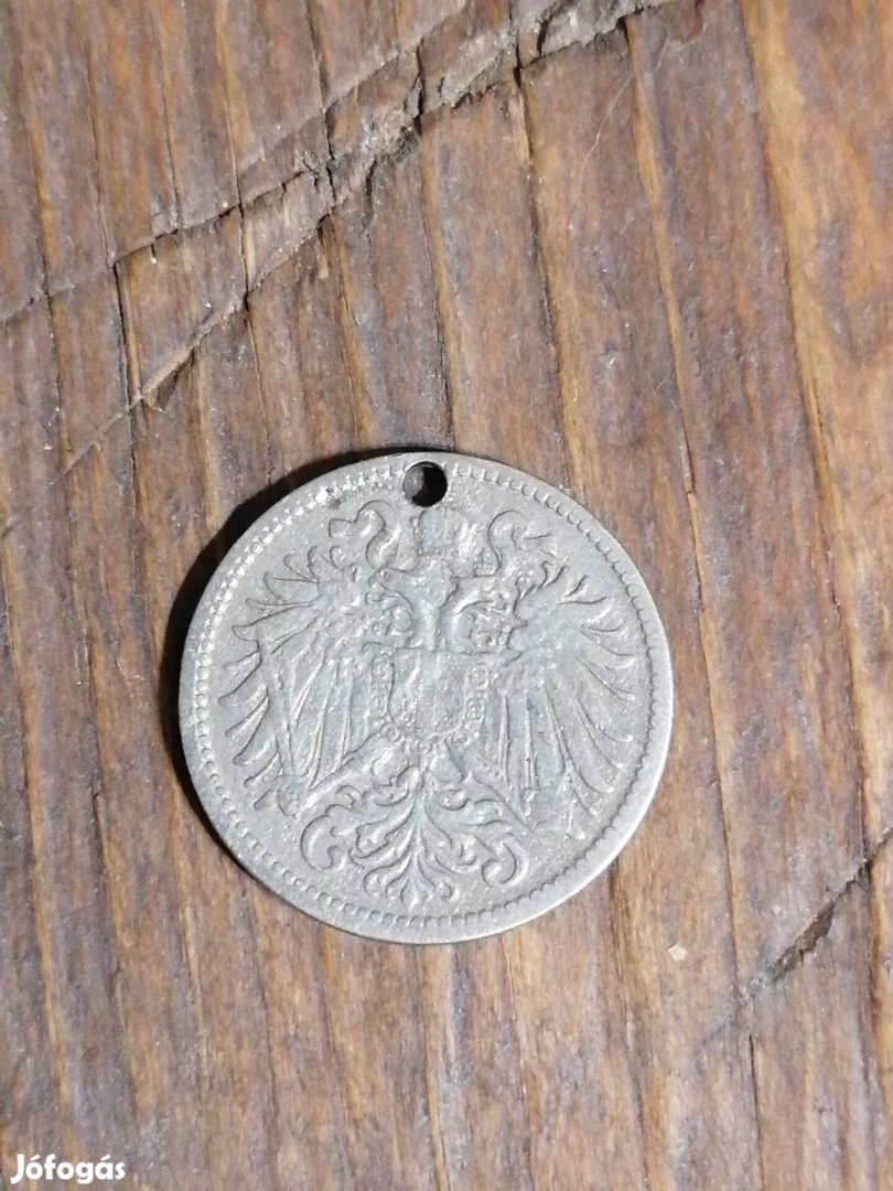 10 heller érme 1895