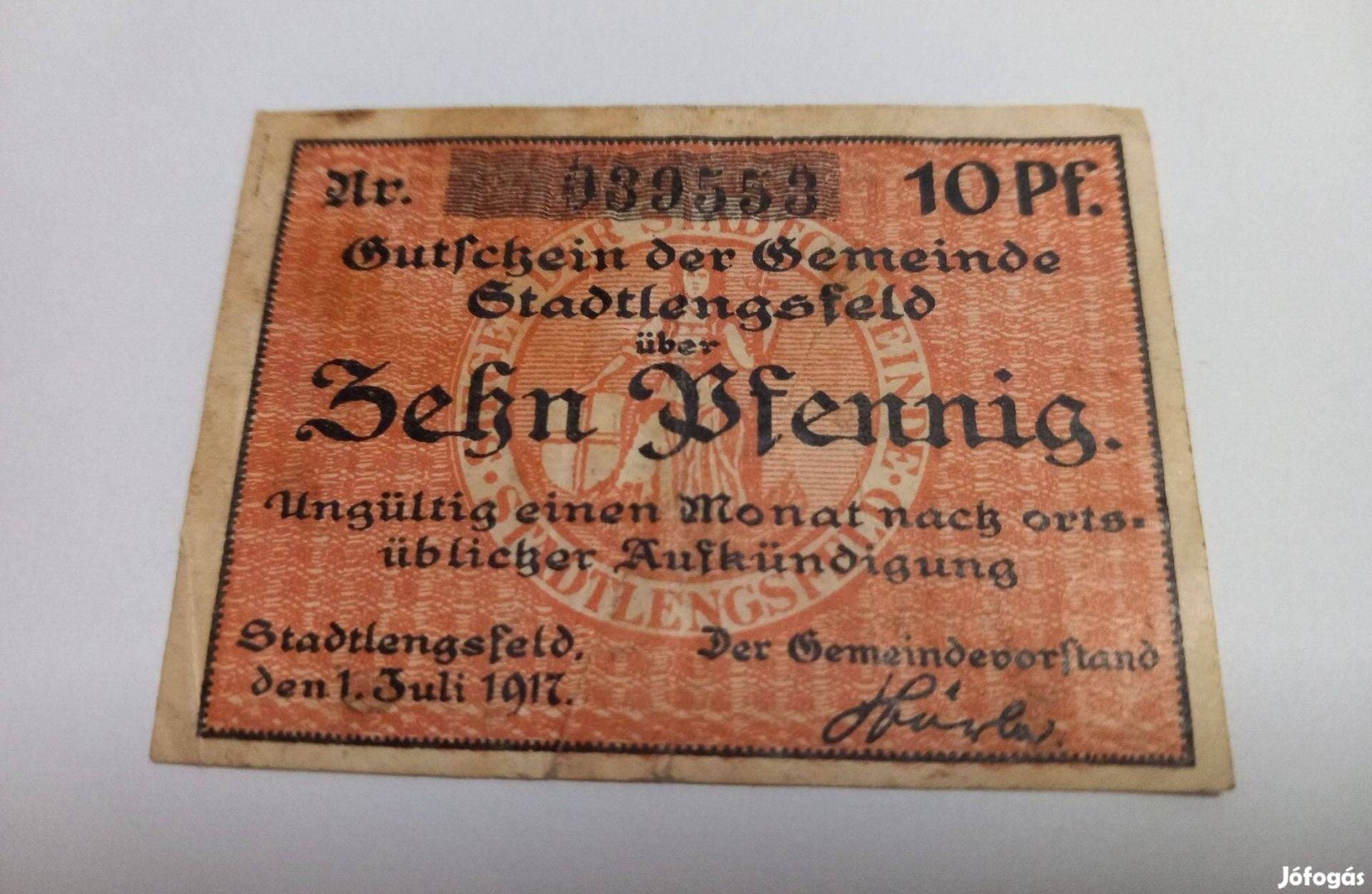 10 pfennig 1917. Stadtlengsfeld