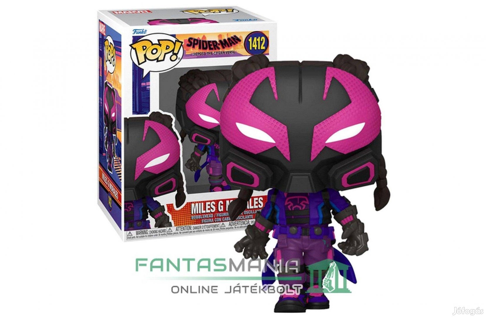 10cm Funko POP 1412 Spider-Verse Miles G Morales Prowler