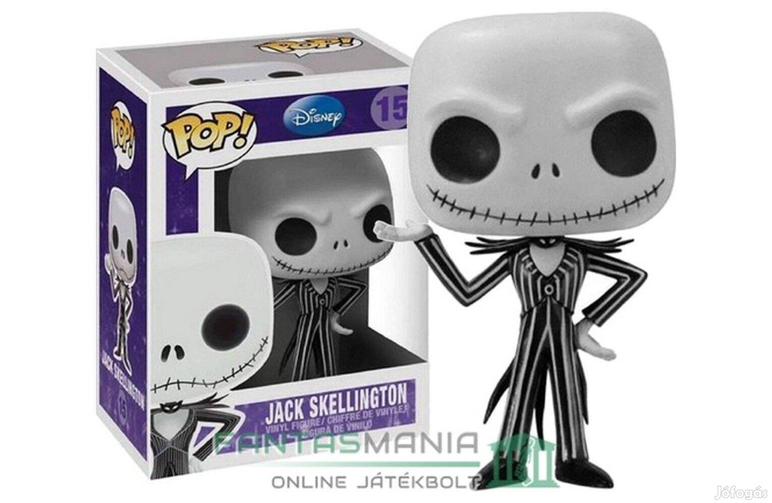 10cm Funko POP 15 Karácsonyi Lidárcnyomás Jack Skellington figura