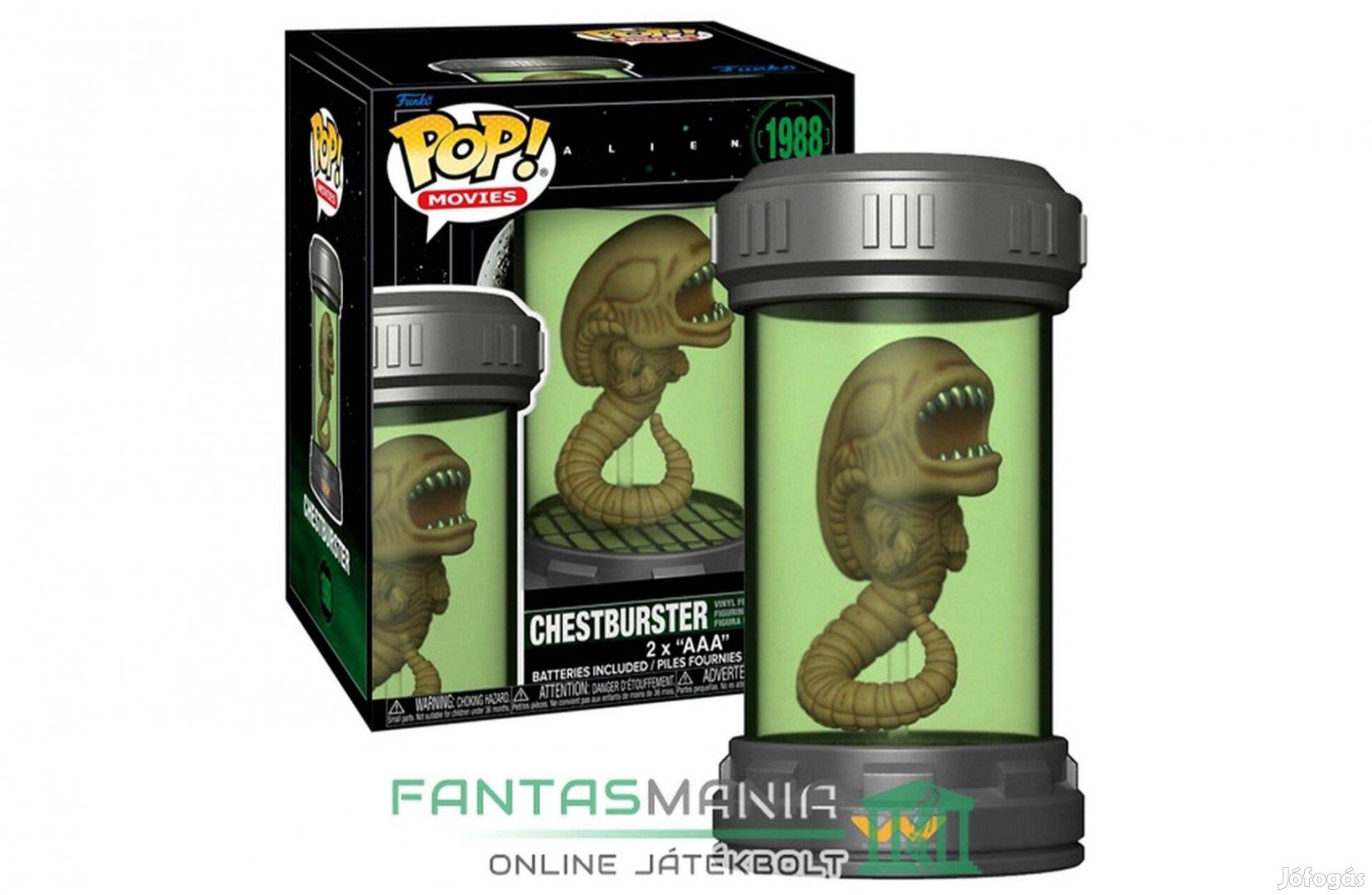 10cm Funko POP 1988 Alien Xenomorph Chestburster in Tank