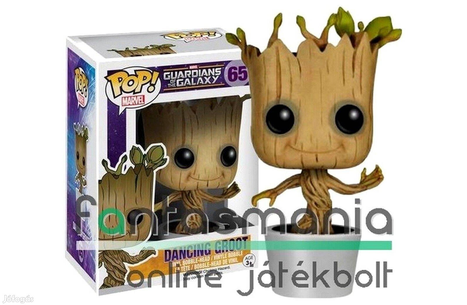 10cm Funko POP 65 Marvel Dancing Baby Groot figura - Galaxis Őrzői