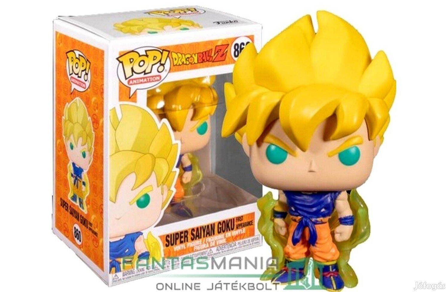10cm Funko POP 860 Dragon Ball Dragonball figura Son Goku Super Saiyan