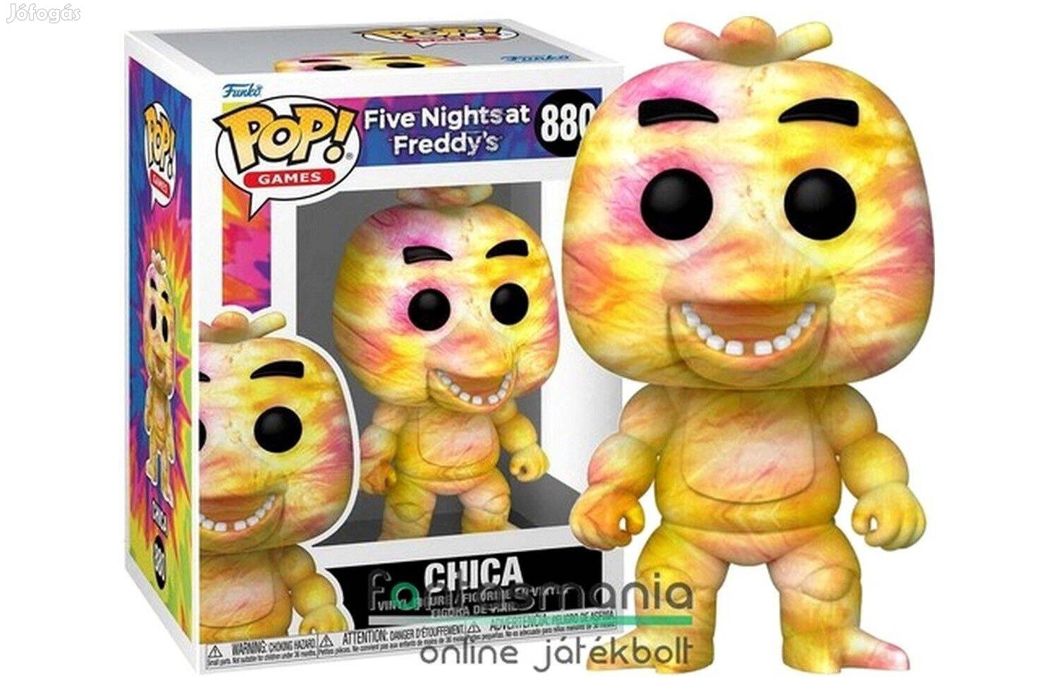 10cm Funko POP 880 Fnaf figura Tie-Dye Tiedye Chica