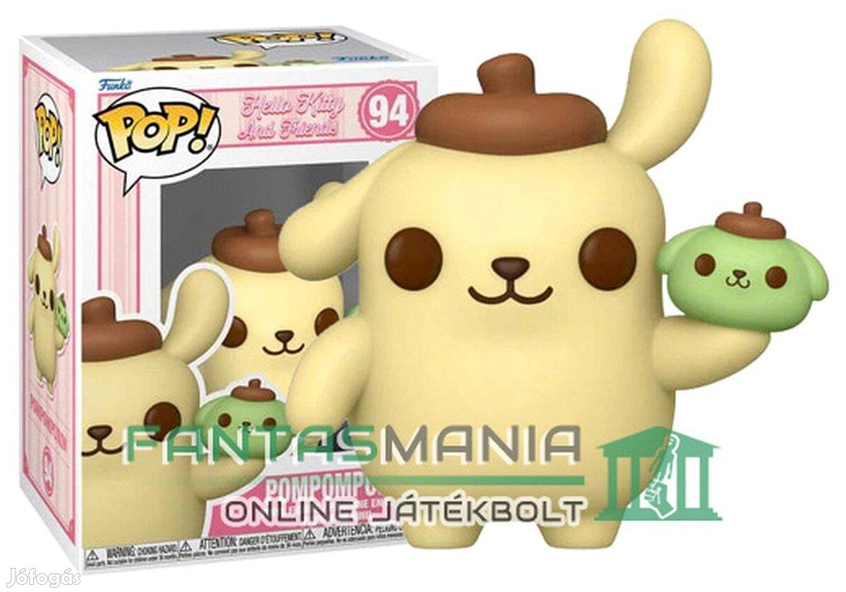 10cm Funko POP 94 Hello Kitty and Friends Saniro figura Pompompurinn