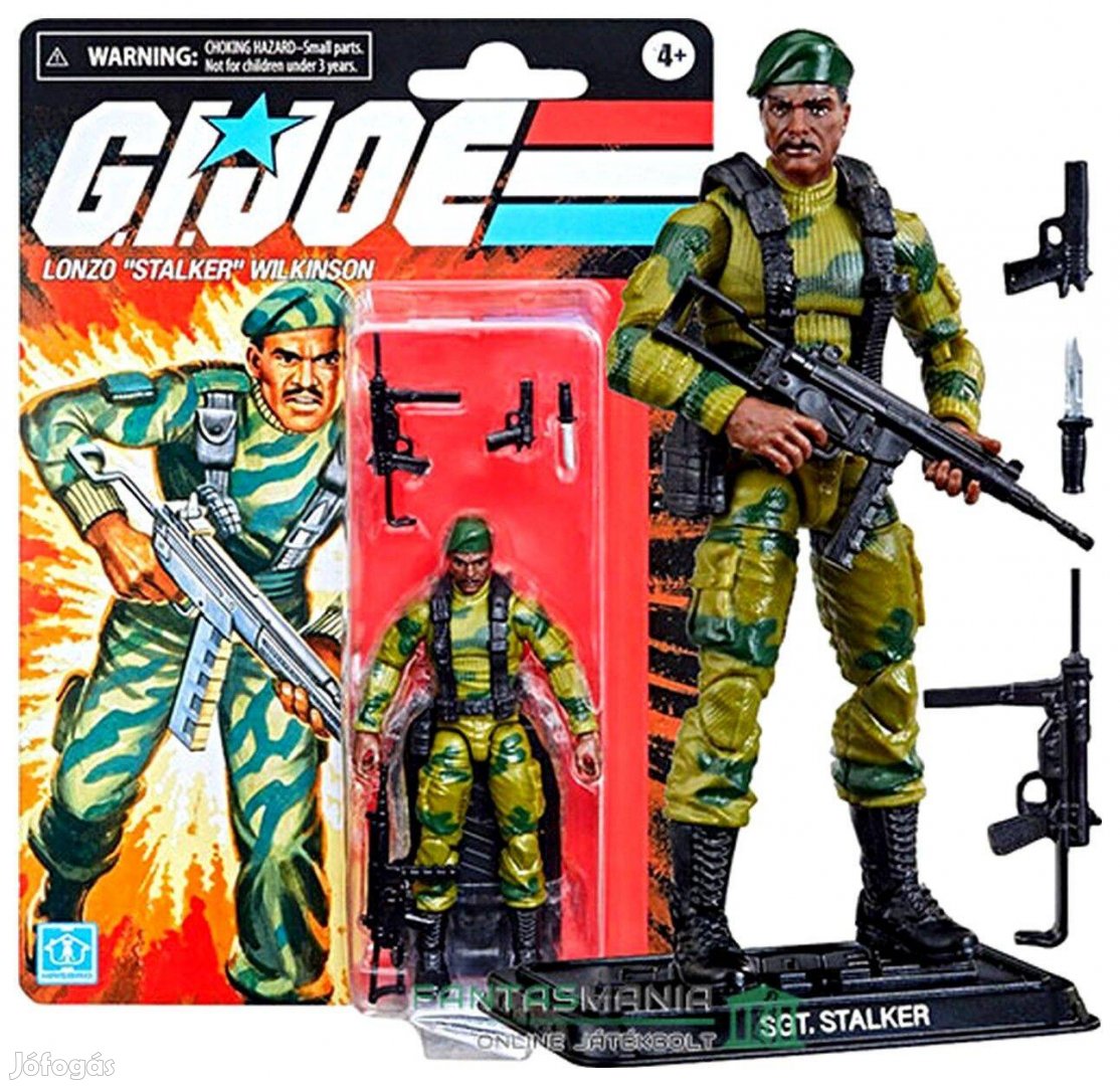 10cm GI Joe G.I. Joe Retro Collection figura Sgt. Stalker katona
