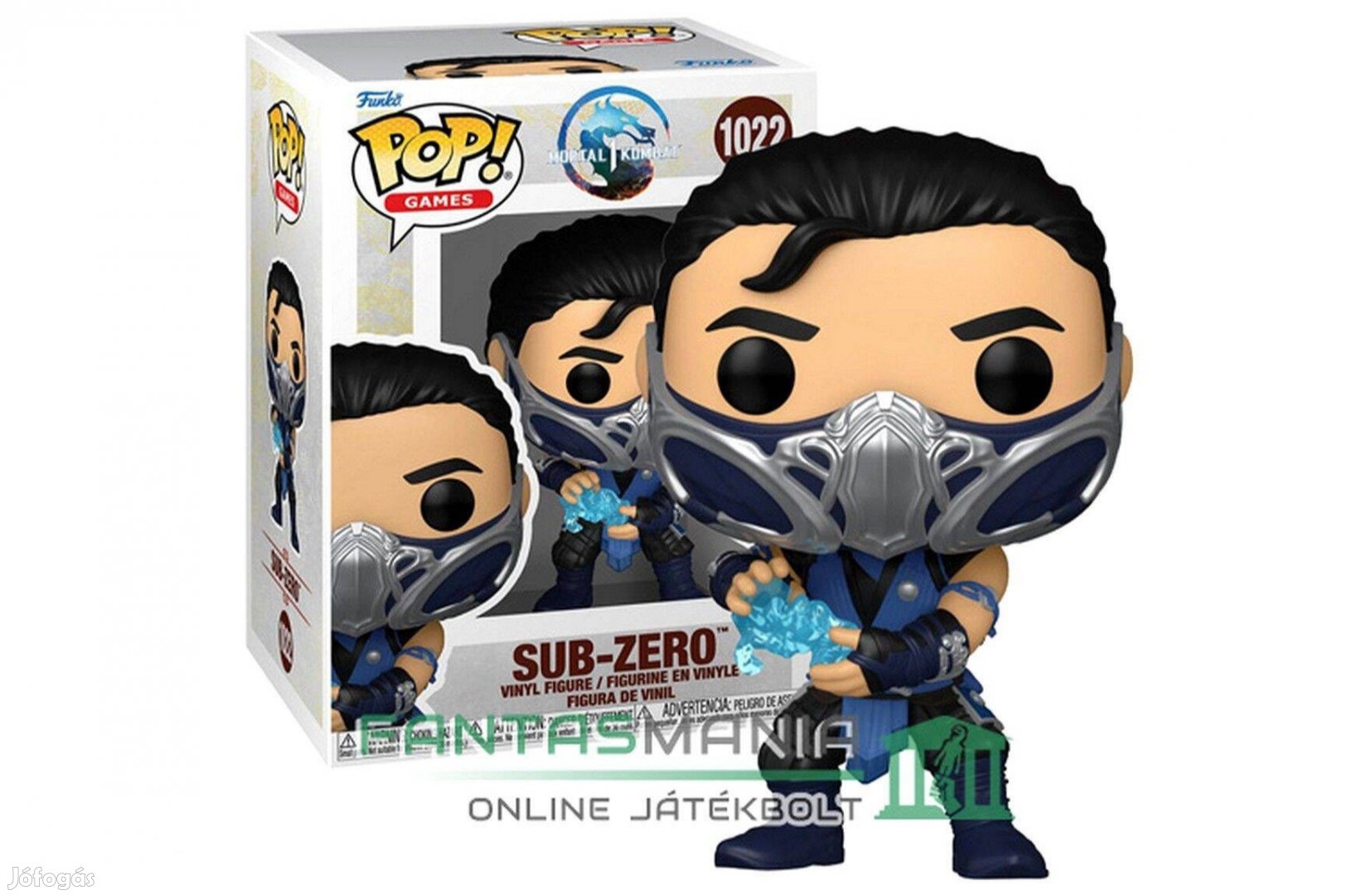 10cmes Funko POP 1022 Mortal Kombat 1 - Sub-Zero / Subzero figura