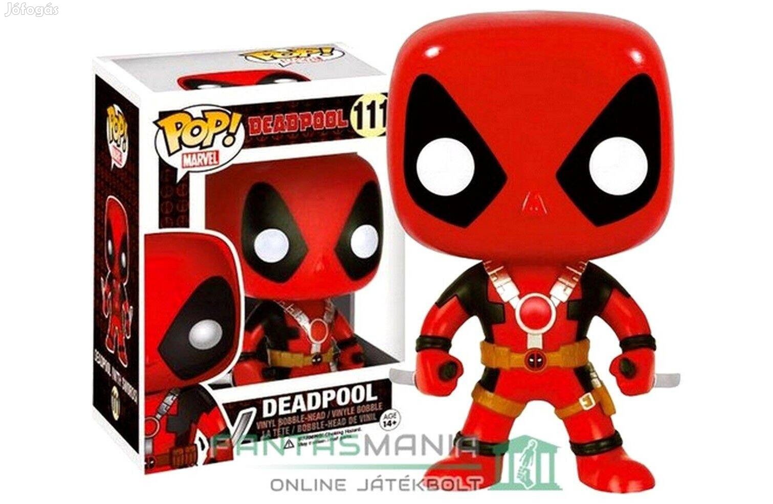 10cmes Funko POP 111 figura - Marvel Deadpool figura
