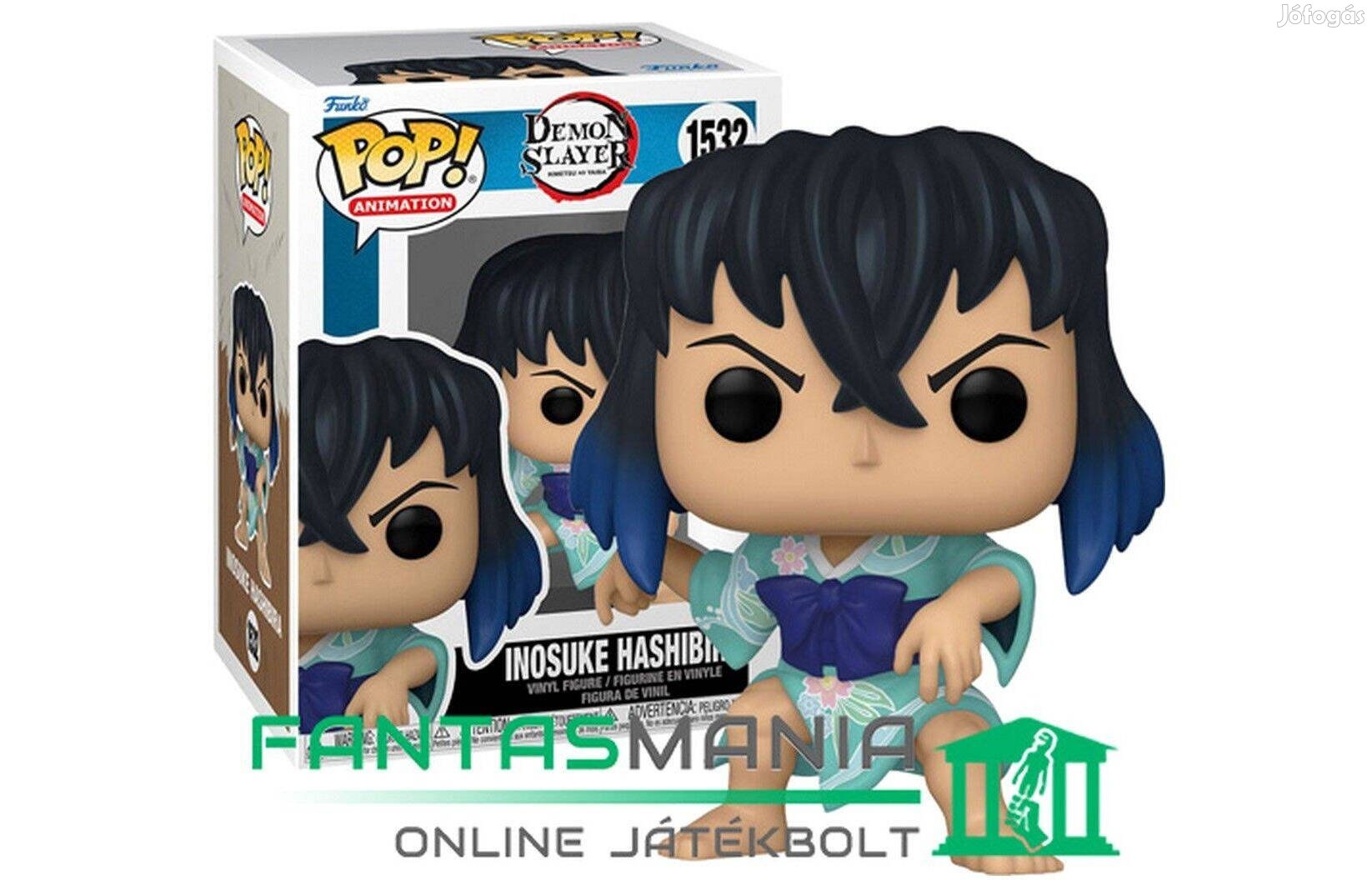 10cmes Funko POP 1532 Demon Slayer figura - Inosuke Hashibira kimono
