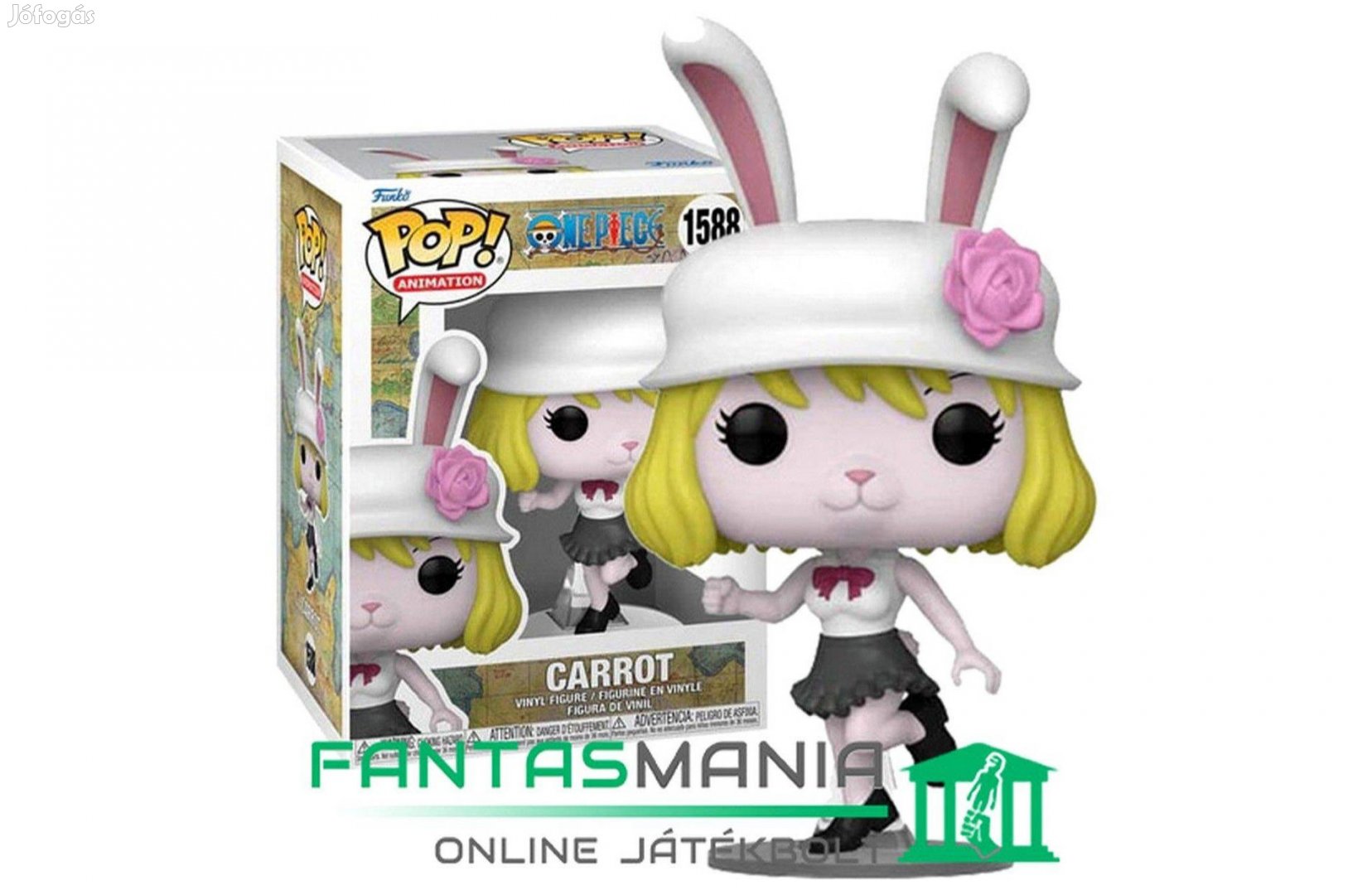 10cmes Funko POP 1588 One Piece - Carrot nyuszi figura