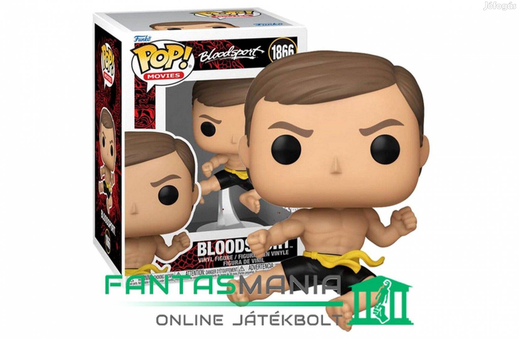 10cmes Funko POP 1866 Bloodsport figura - Jean Claude Van-Damme