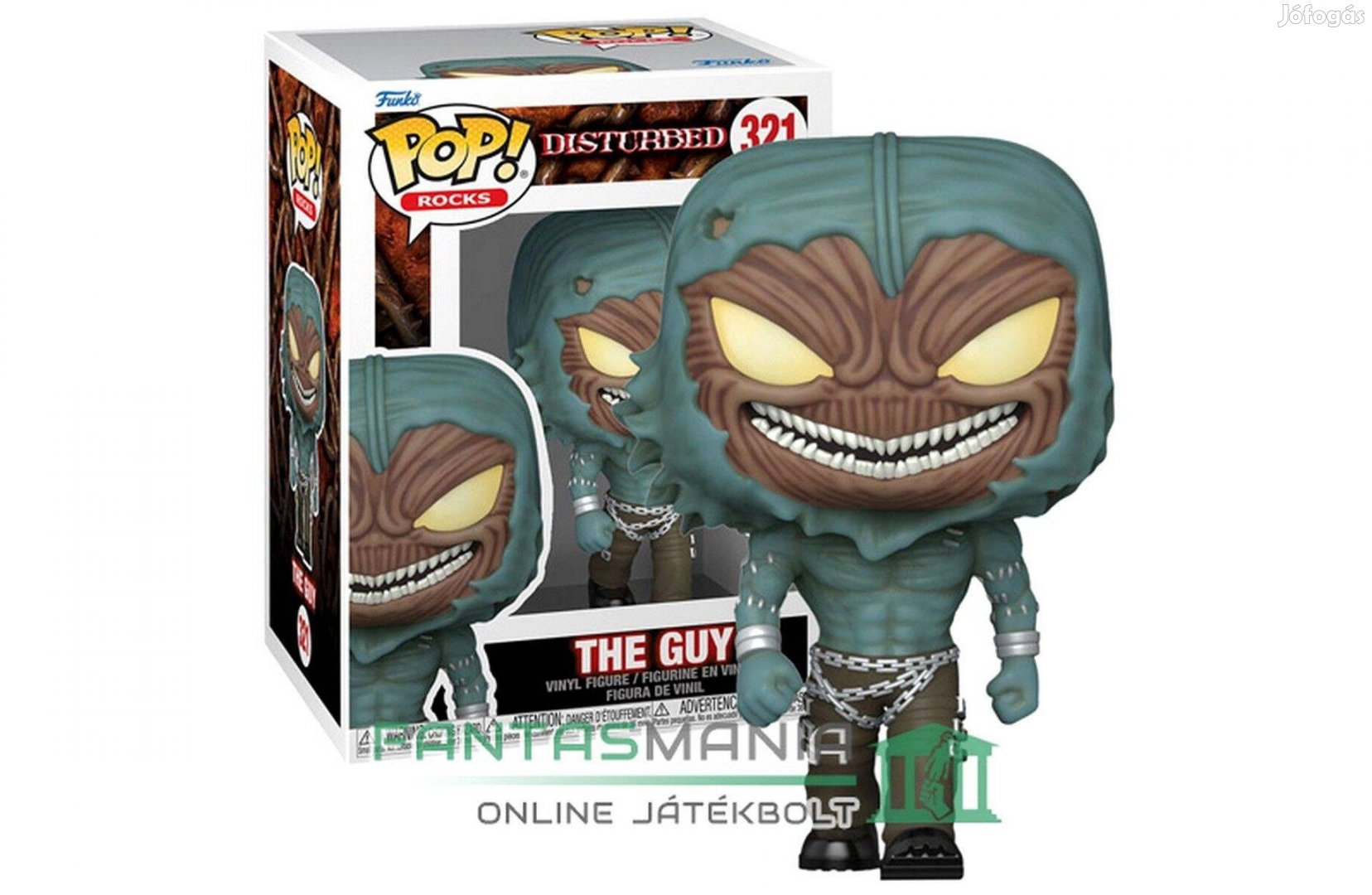 10cmes Funko POP 321 The Disturbed - The Guy