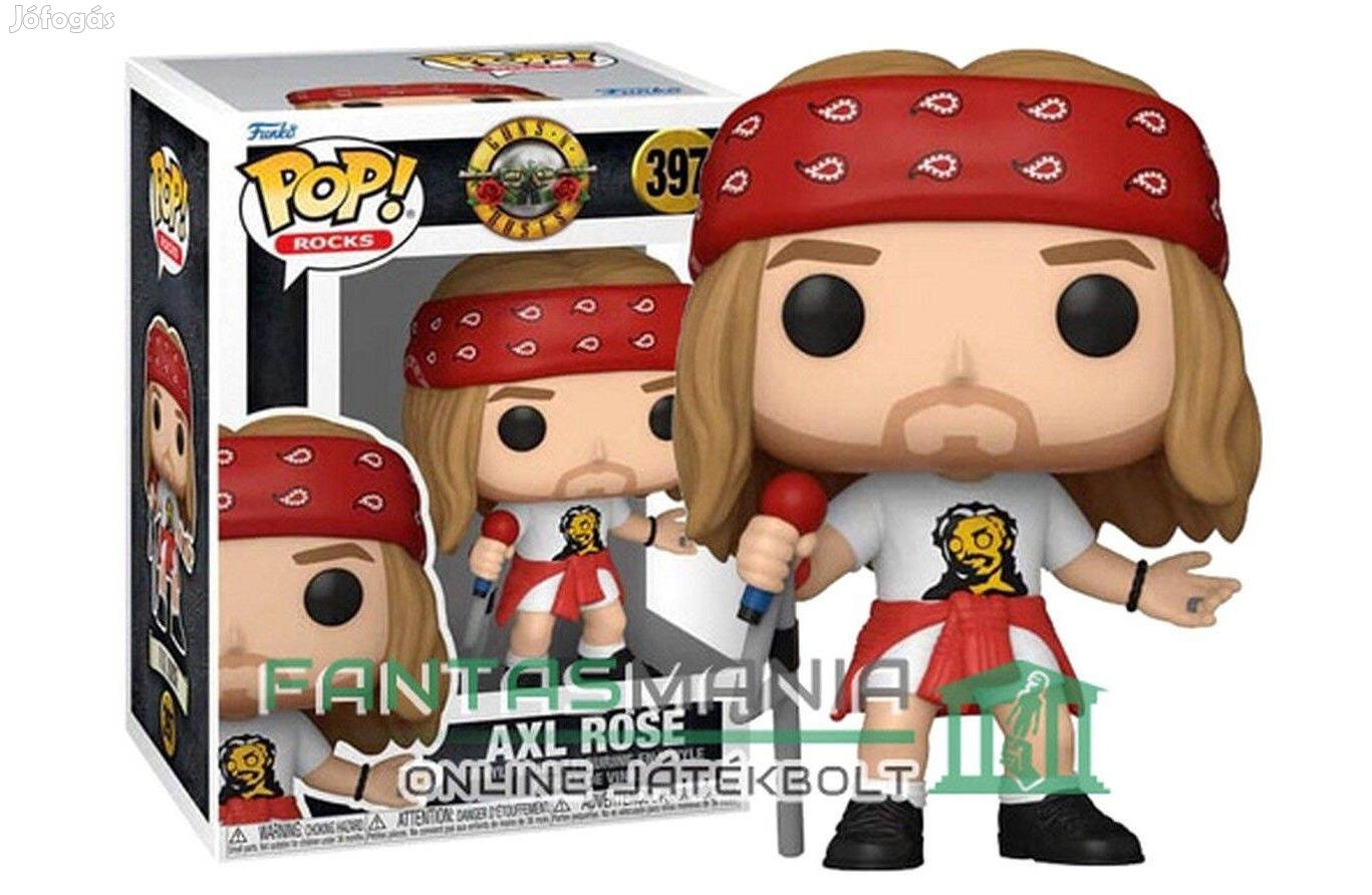 10cmes Funko POP 397 Guns n Roses figura - Axl Rose figura